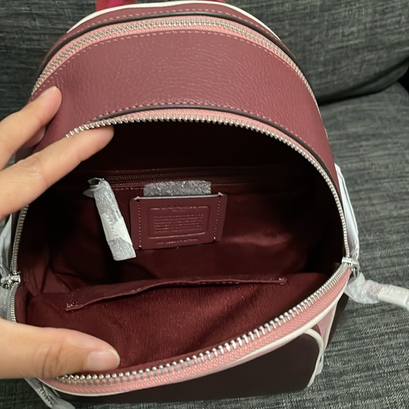 Coach Mini Court Backpack In Colorblock With Ski Speed Graphic - Picture 8 of 8